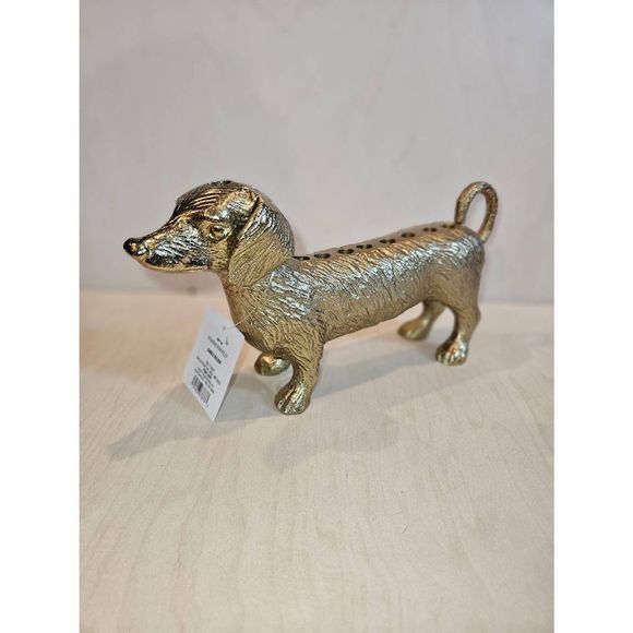 THRESHOLD TARGET Candle Holder DACHSHUND Menorah Gold Color Dog Hanukkah Shabbat - Picture 3 of 7